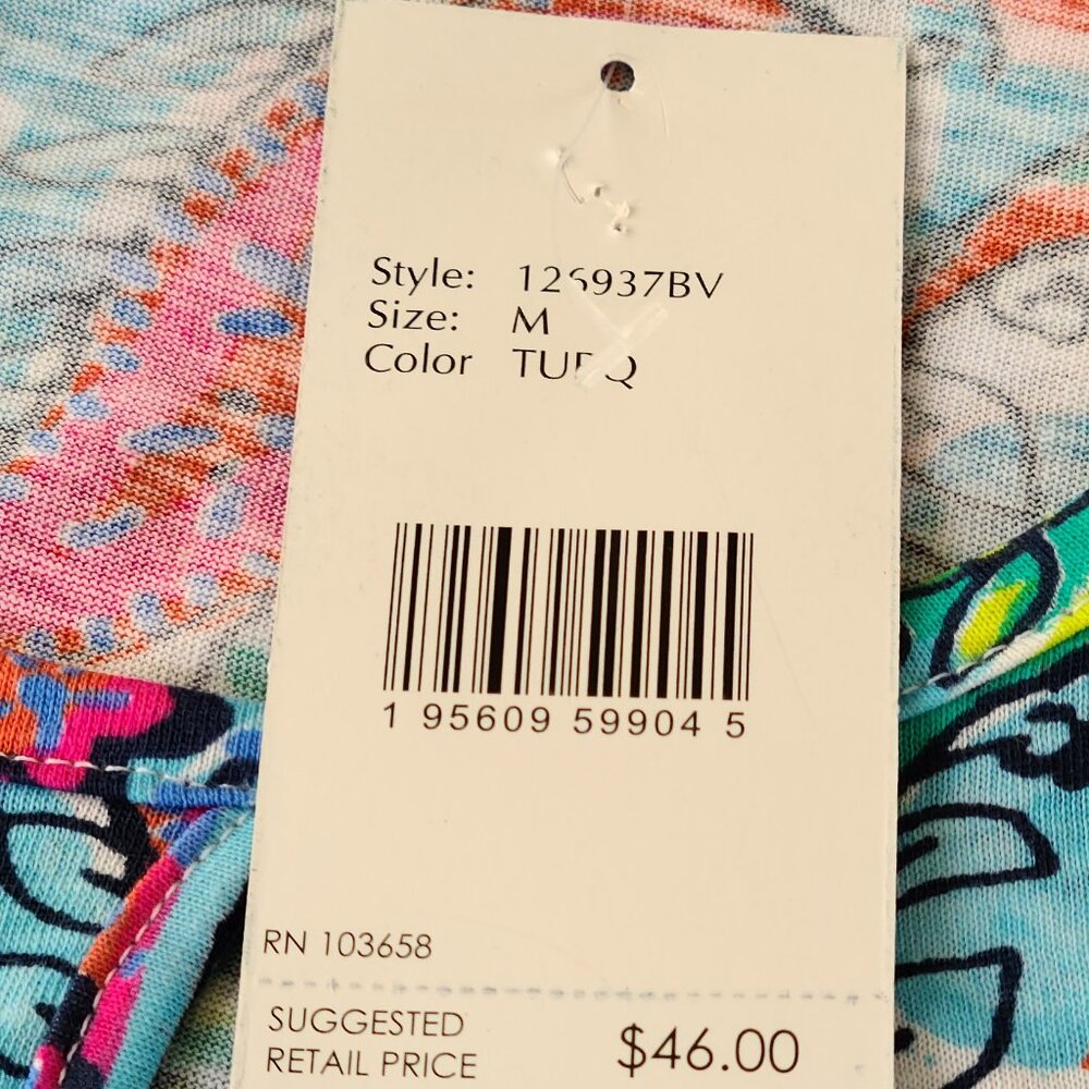 KIWI FRESH PAISLEY KEYHOLE SLEEVELESS MIDI SUMMER DRESS-BOHO-MEDIUM-NWT - Picture 7 of 11